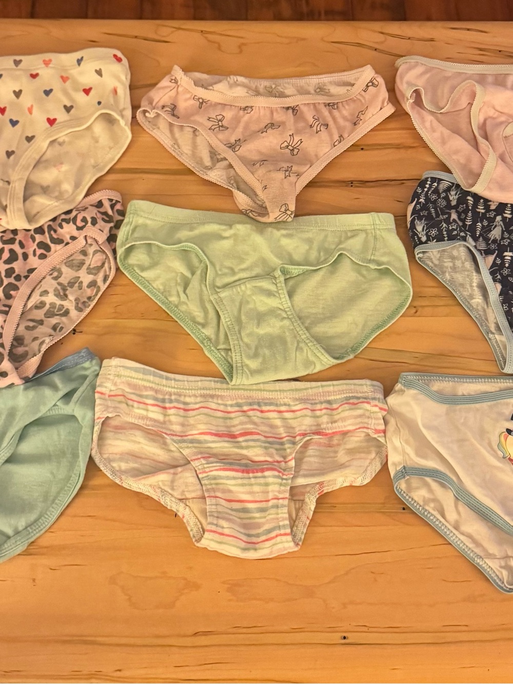 Girls' Assorted Cotton Briefs - Pastel Green and Mix -